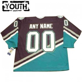 Anaheim Ducks Mighty Ducks Custom CCM Throwback Authentic Shirt - Kinderen